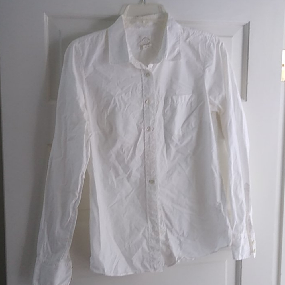 J. Crew White Button Down Shirt